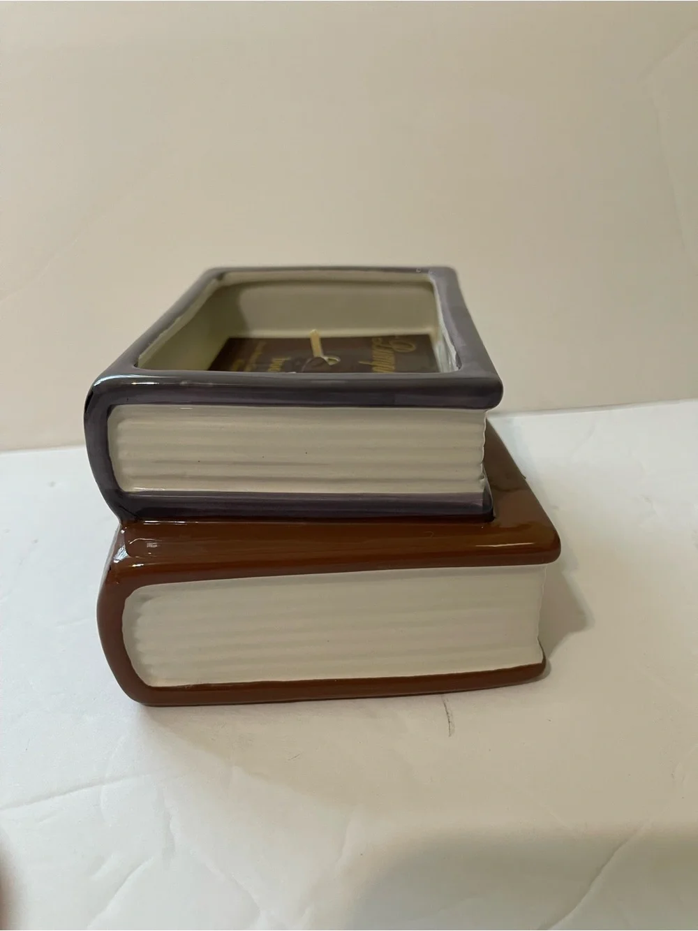 Book Candle features Sleepy Hollow/Raven Book Candle “Pumpkin Spice” - NWT **